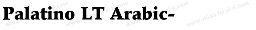 Palatino LT Arabic字体转换